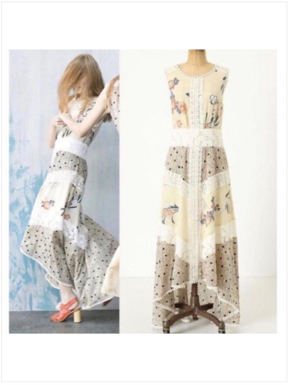 Anthropologie LeifNotes Field Biology Dress Size 4
